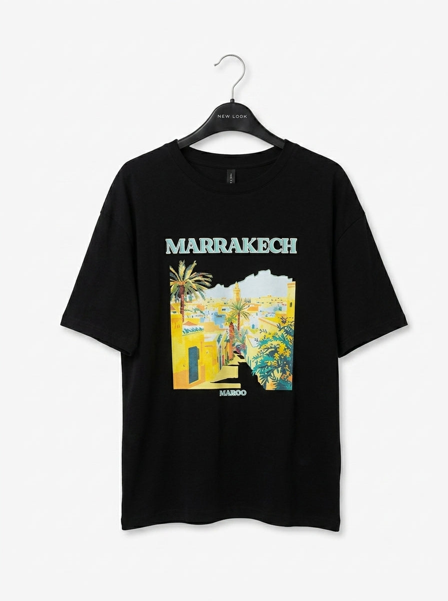 Maiou stilat cu imprimeu „Marrakech”