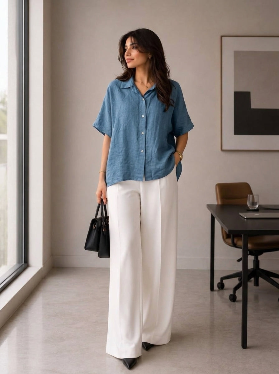 Блуза (Bluza) L&N MODA – Насыщенный изумрудный стиль