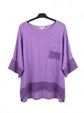 Bluză (Bluza) 11236 ITALY – Rafinament în culoarea măslinie