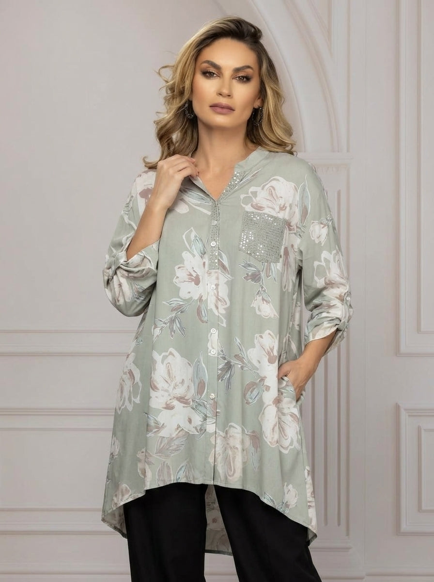 Блуза (Bluza) Mis STILE / – Изысканный принт