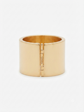 Wide smooth golden cuff bracelet "Gloss Classics"