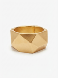 Wide geometric cuff bracelet "Crystal"