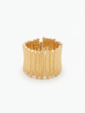 Wide textured cuff bracelet "Tree Bark"