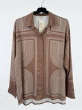 Geometric print blouse — Italy, art. 4397