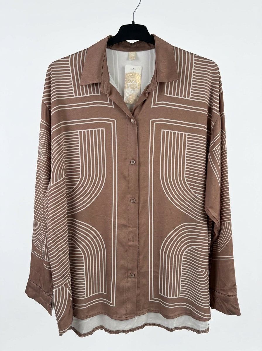 Geometric print blouse — Italy, art. 4397