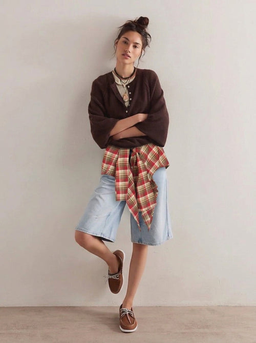 бермуды (Bluge/Berm.) SJ – Трендовый клетчатый принт
