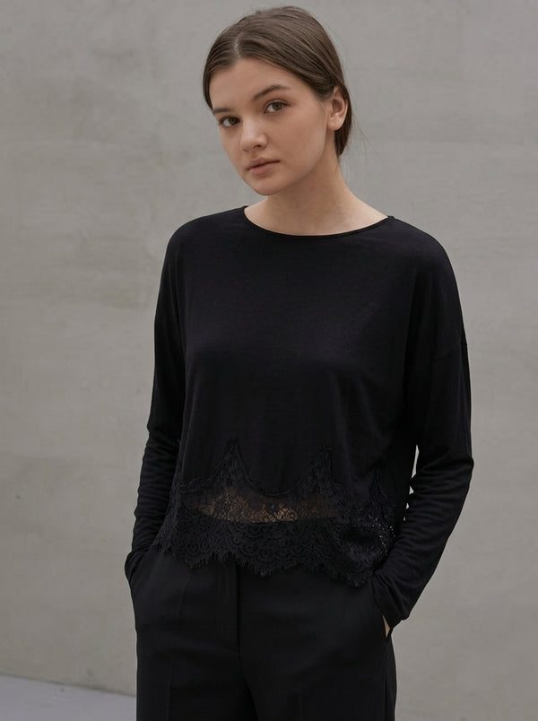 Bluză italiană – Eleganță cu accente din dantelă